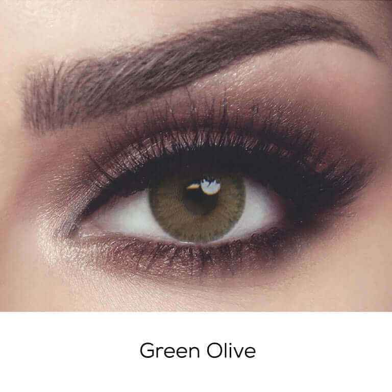 Bella Green Olive Contact Lenses – Elite Collection