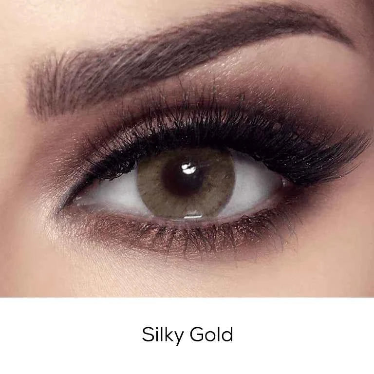 Bella Silky Gold Contact Lenses – Elite Collection