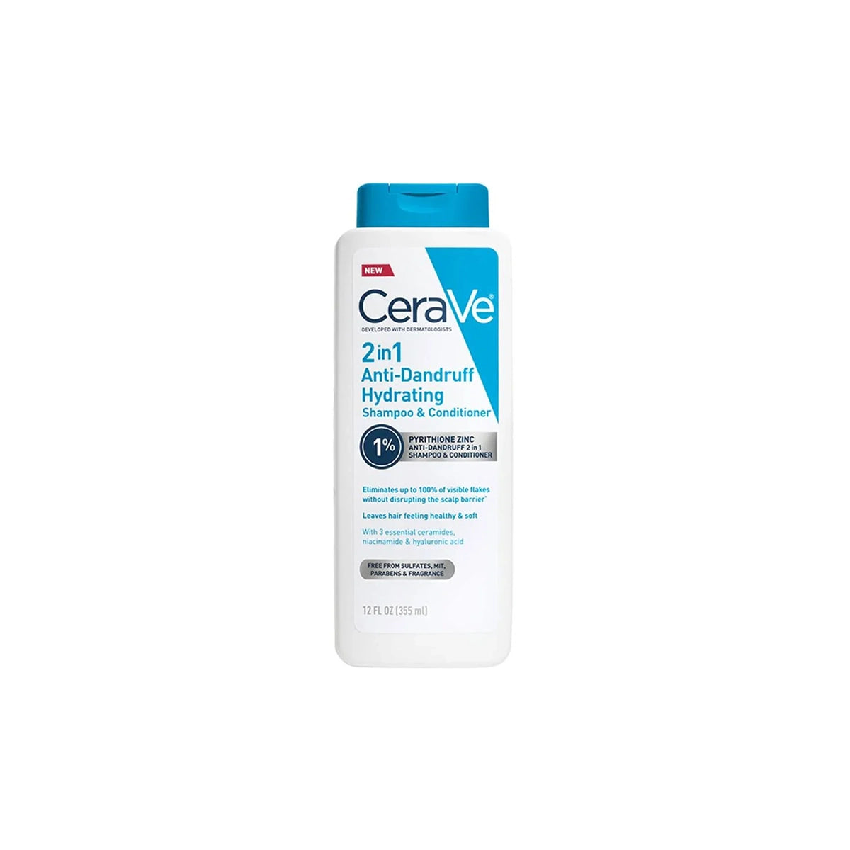 CERAVE 2IN1 ANTI DANDRUFF SHAMPOO 355ML HYDRATING