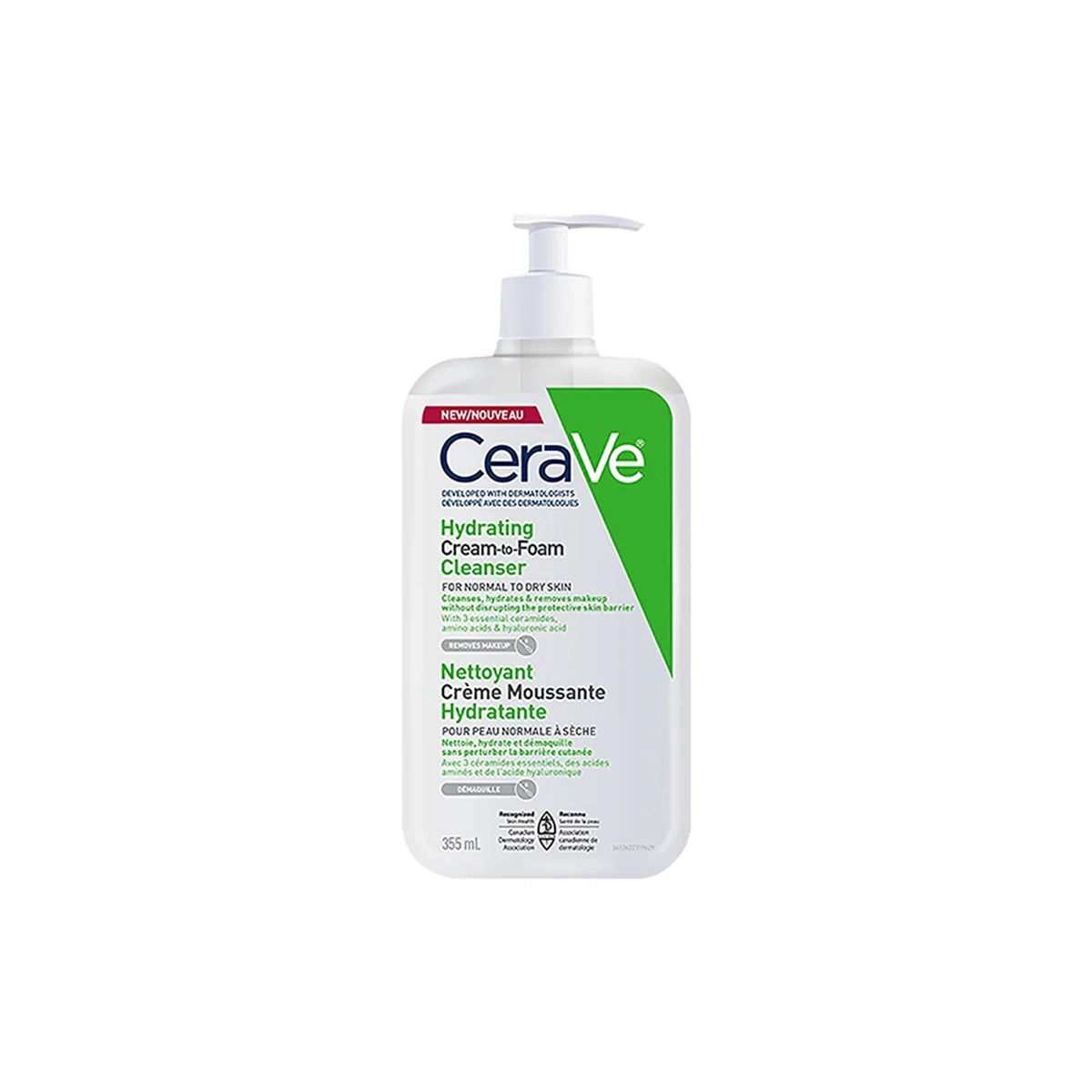CERAVE HYDRATING CREAM TO FOAM CLEANSER 355ML