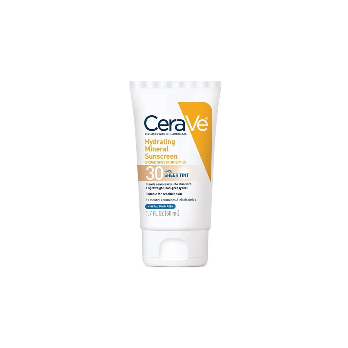 CERAVE HYDRATING MINERAL SUNSCREEN 30 FACE SHEER TINT 50ML