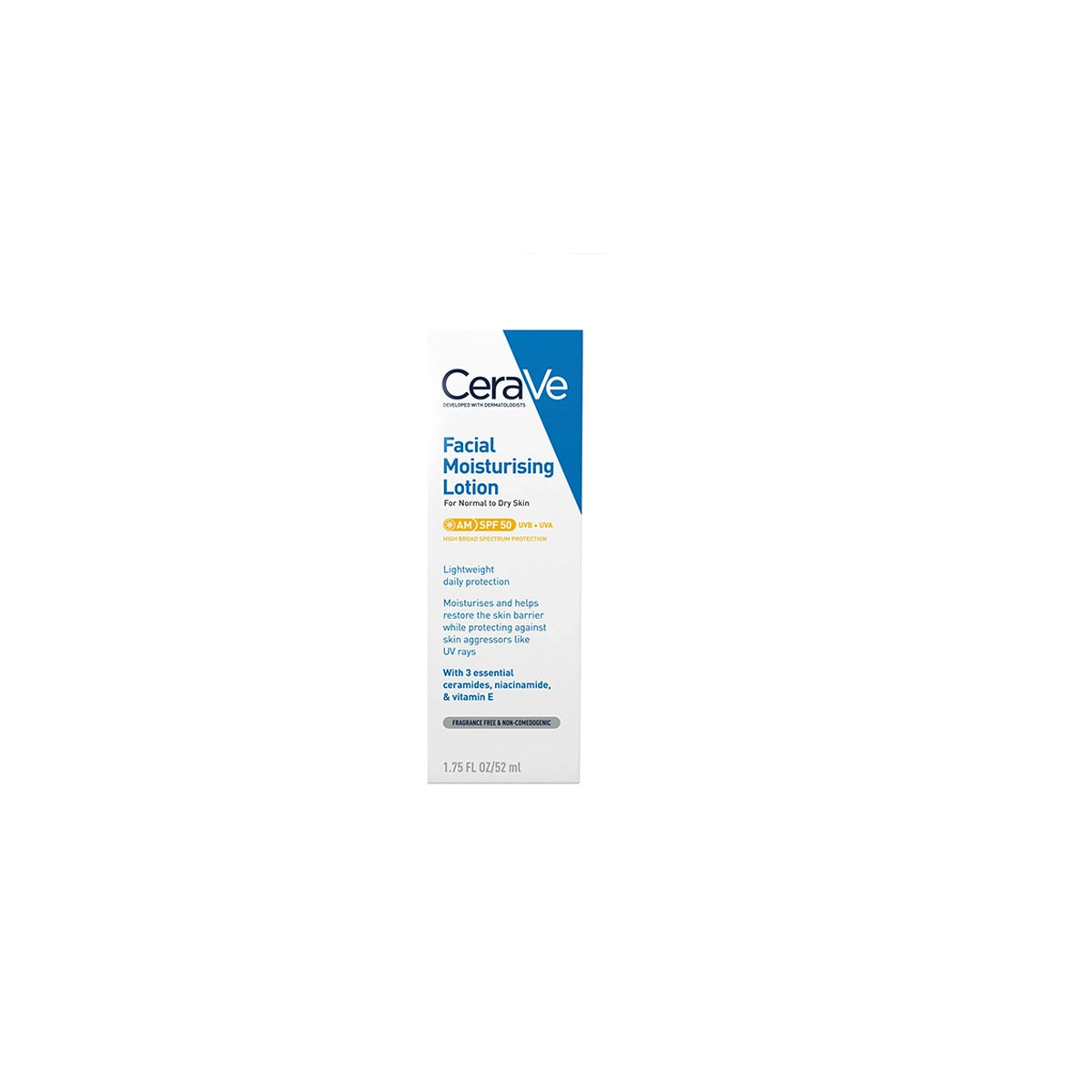 CERAVE UK FACIAL MOISTURISING LOTION AM SPF50 52ML