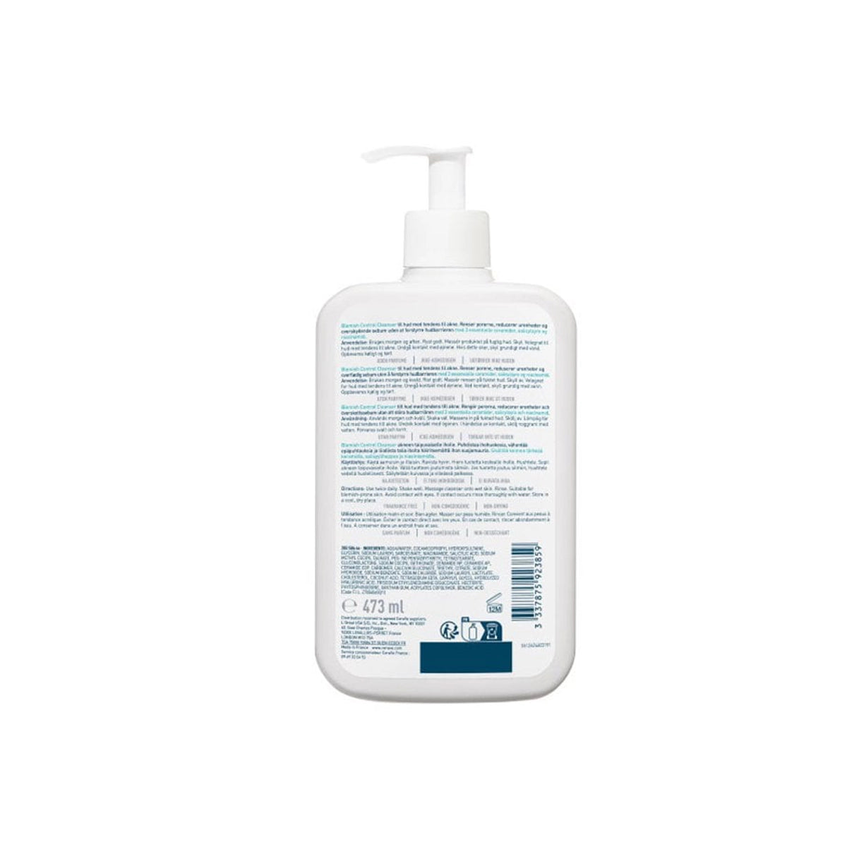 CERAVE UK BLEMISH CONTROL CLEANSER GEL 473ML