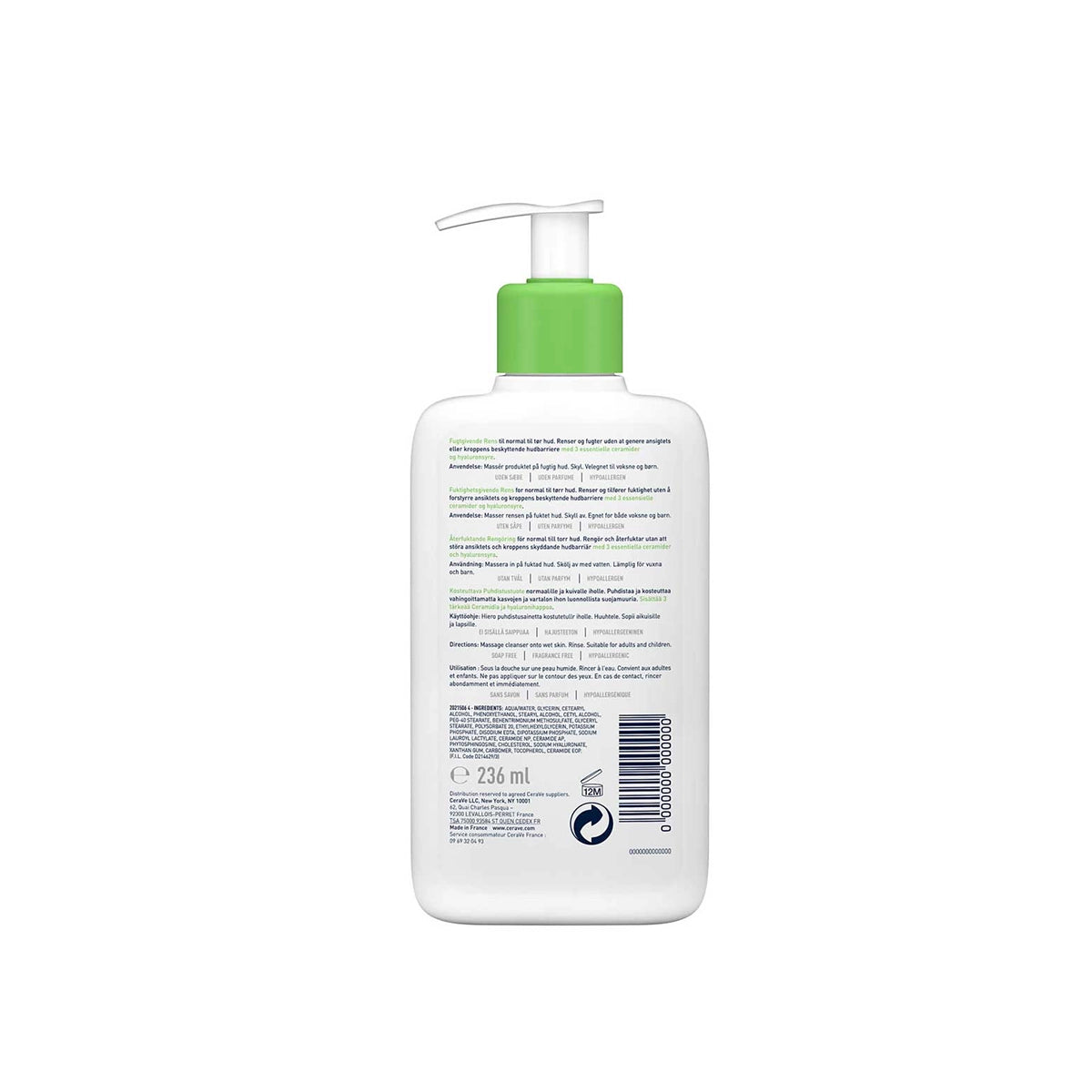 CERAVE UK HYDRATING CLEANSER 236ML
