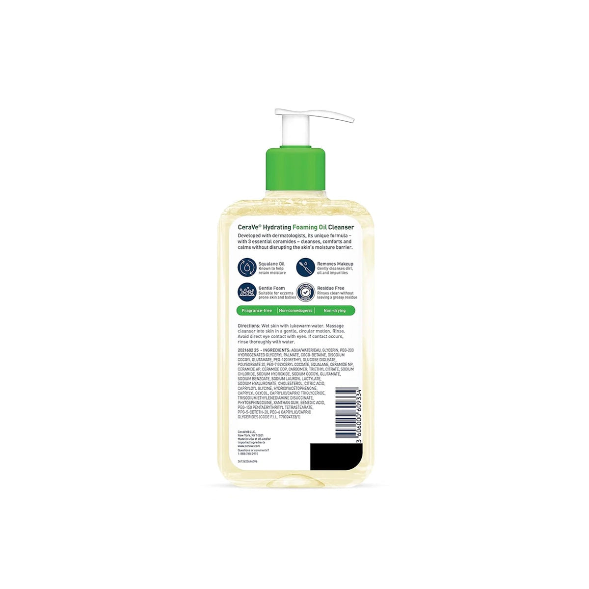 CERAVE UK HYDRATING FOAMING OIL CLEANSER 236ML