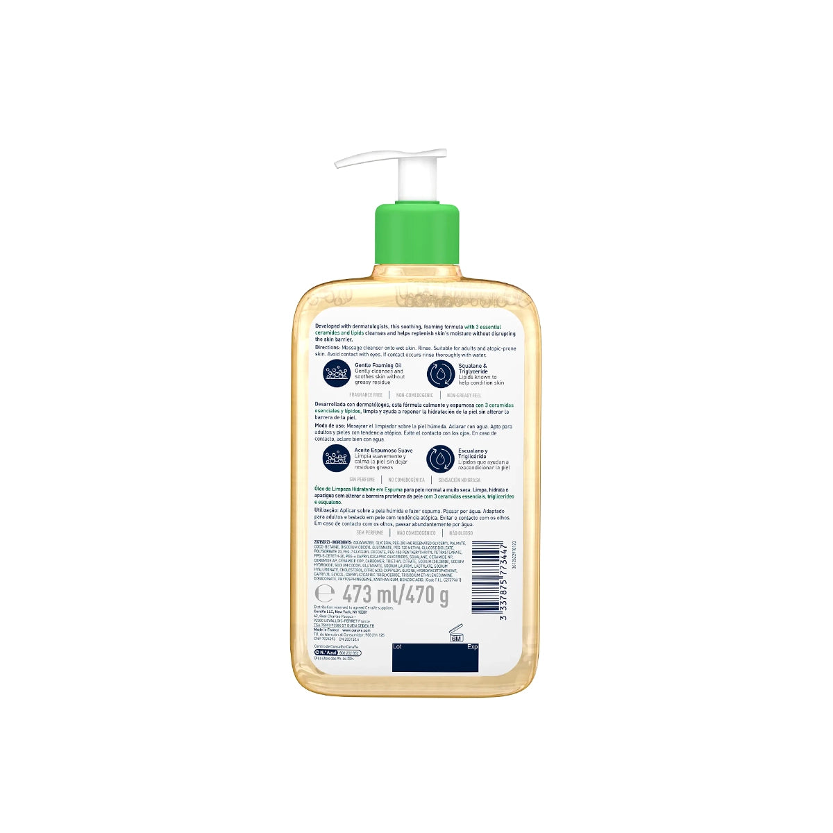 CERAVE UK HYDRATING FOAMING OIL CLEANSER 473ML