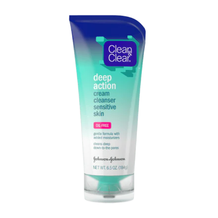 CLEAN CLEAR DEEP ACTION CREAM CLEANSER 184G