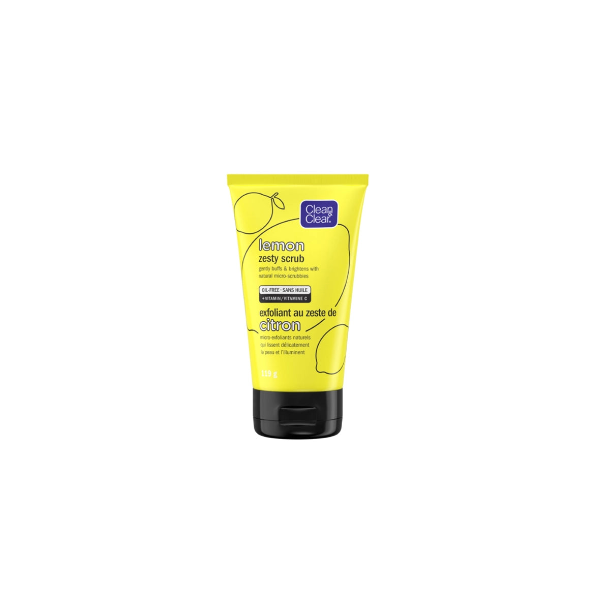 CLEAN CLEAR USA LEMON ZESTY SCRUB 119G