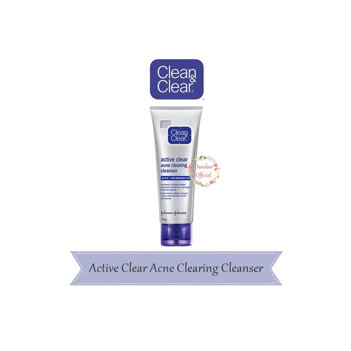 CLEAN CLEAR INDO ACTIVE CLEAR ACNE CLEANSER 100G