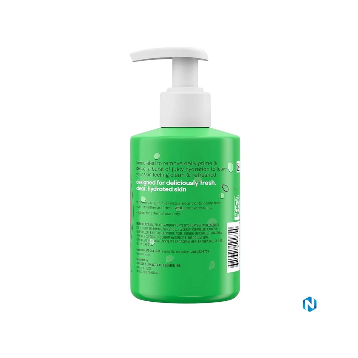 CLEAN CLEAR USA GEL CLEANSER 222ML WATER MELON