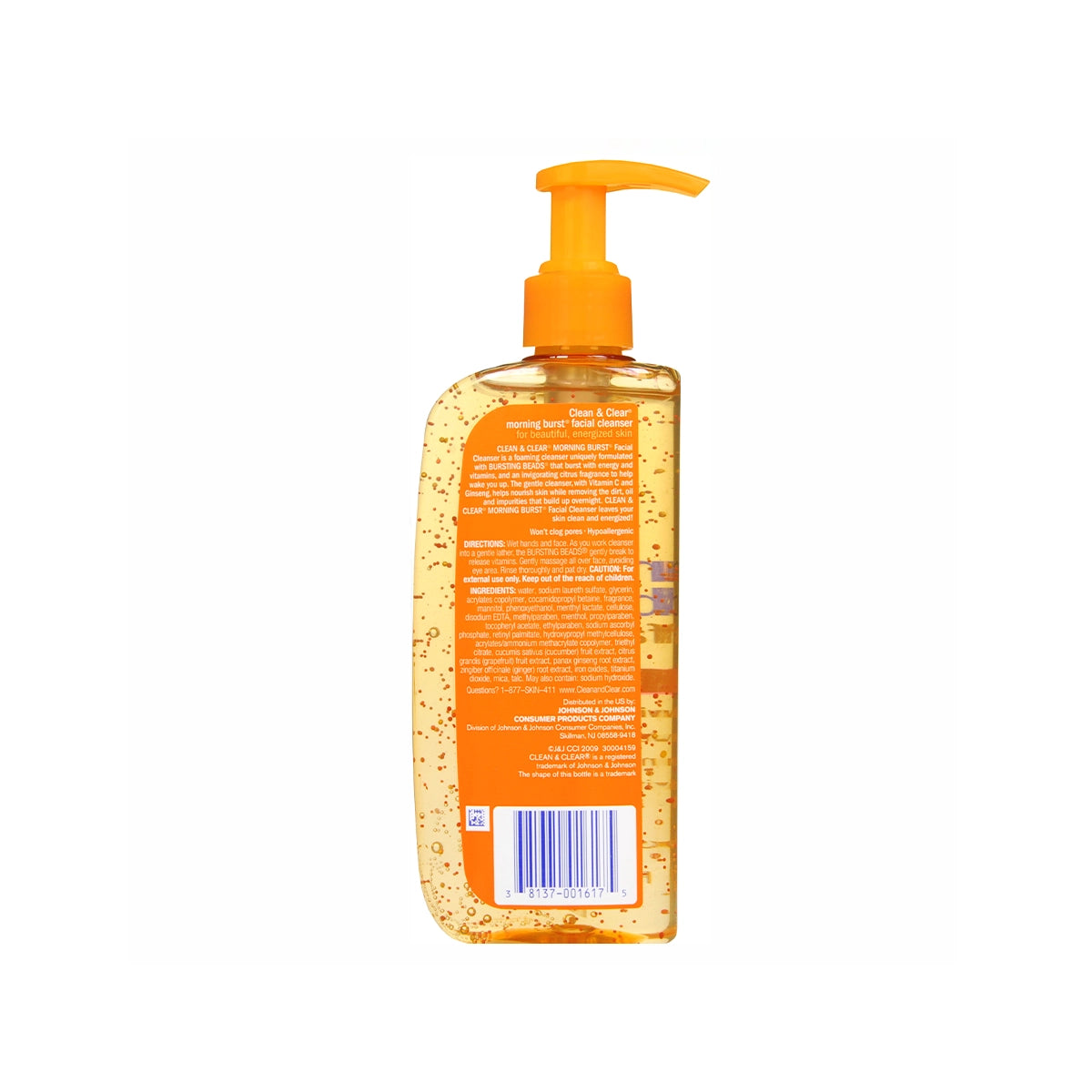 CLEAN CLEAR USA MORNING BRUST FACIAL CLEANSER 240ML