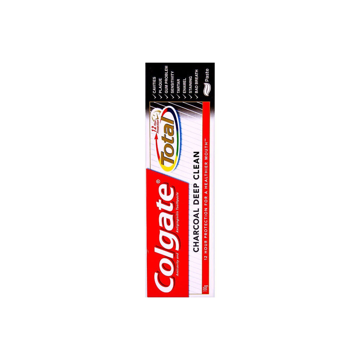 COLGATE PAK TOOTH PASTE 100GM CHARCOAL DEEP CLEAN