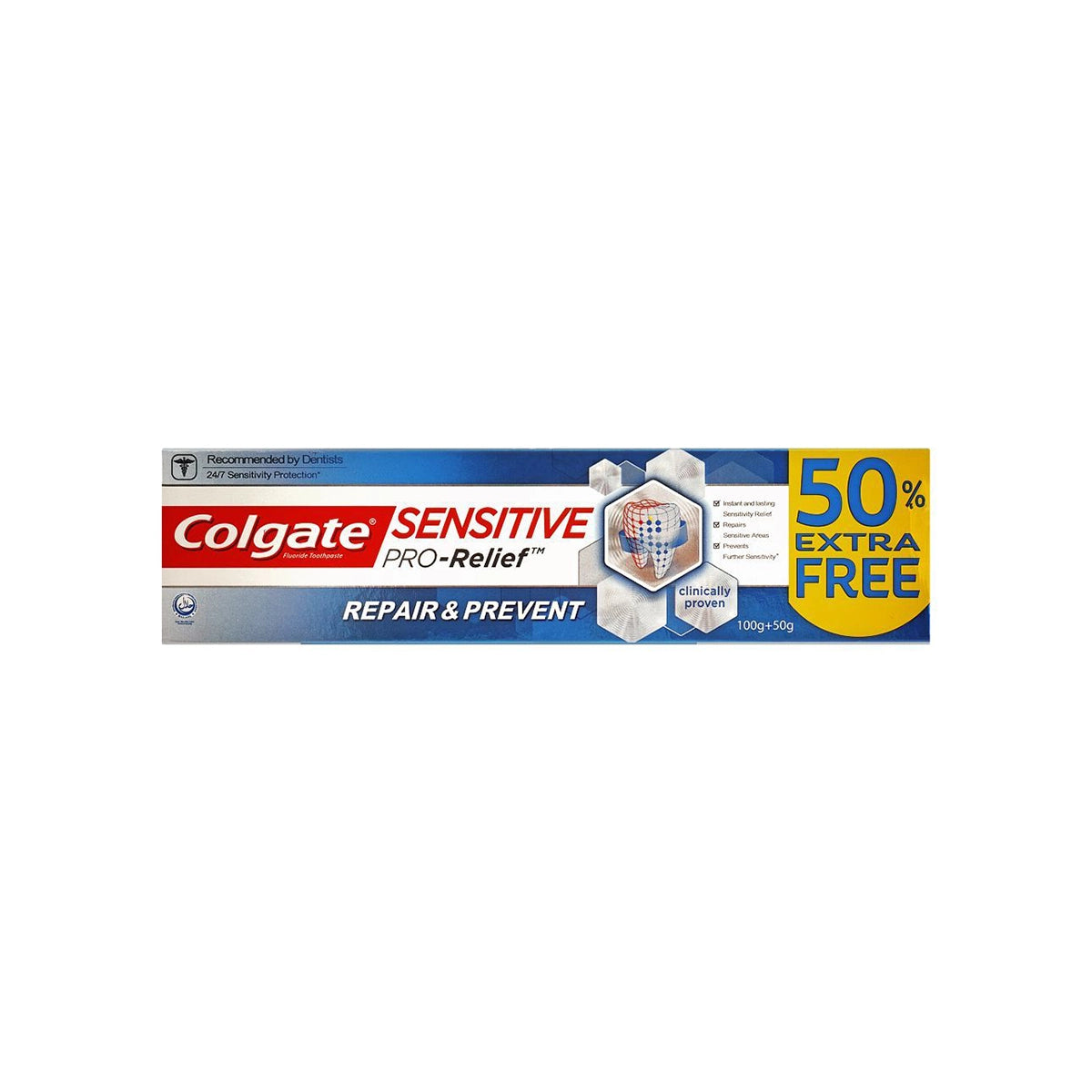 COLGATE TOOTH PASTE SENSITIVE PRO RELIEF 100G PLUS 50G