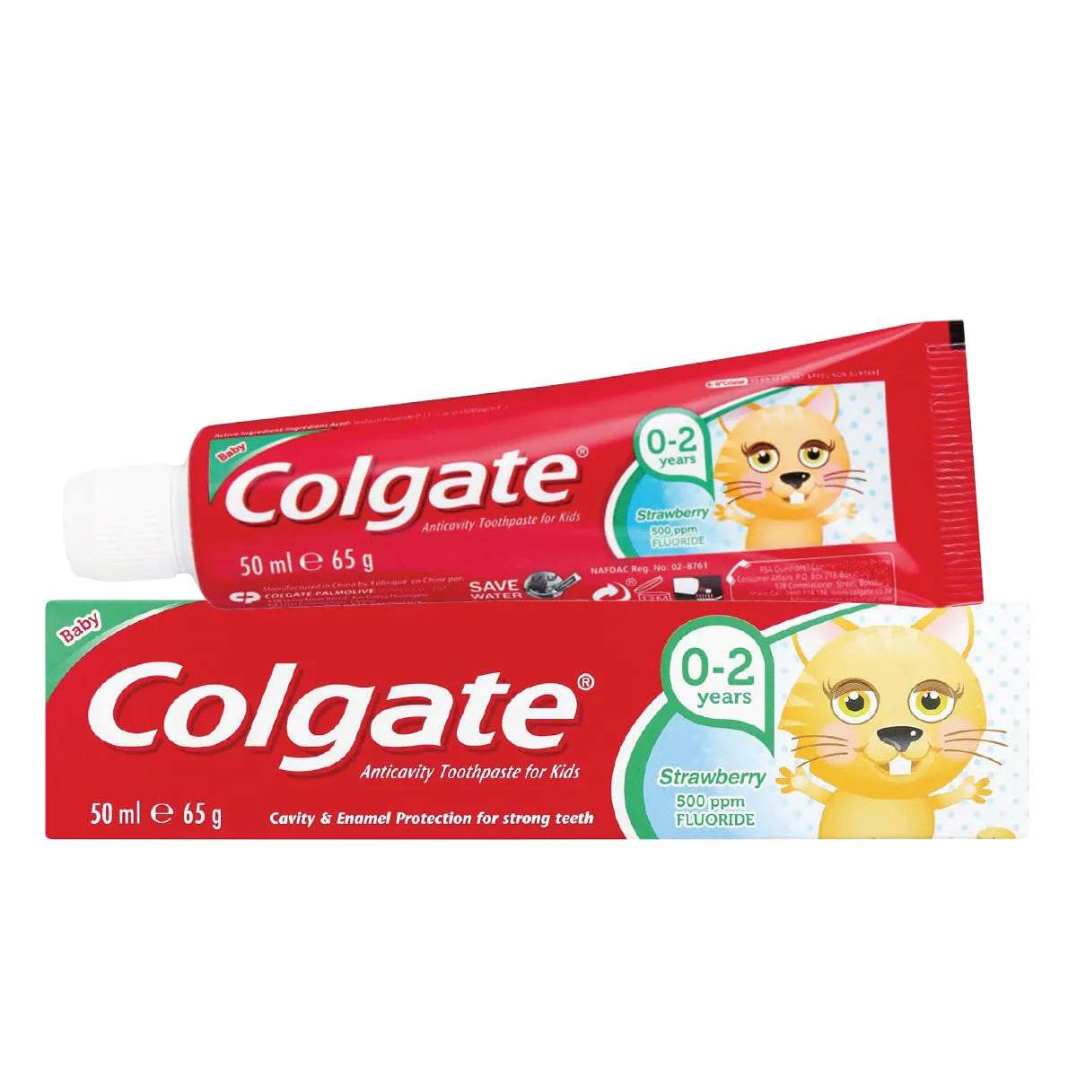 COLGATE CHINA T PASTE 50ML KIDS STRAWBERRY 0 2 YEARS