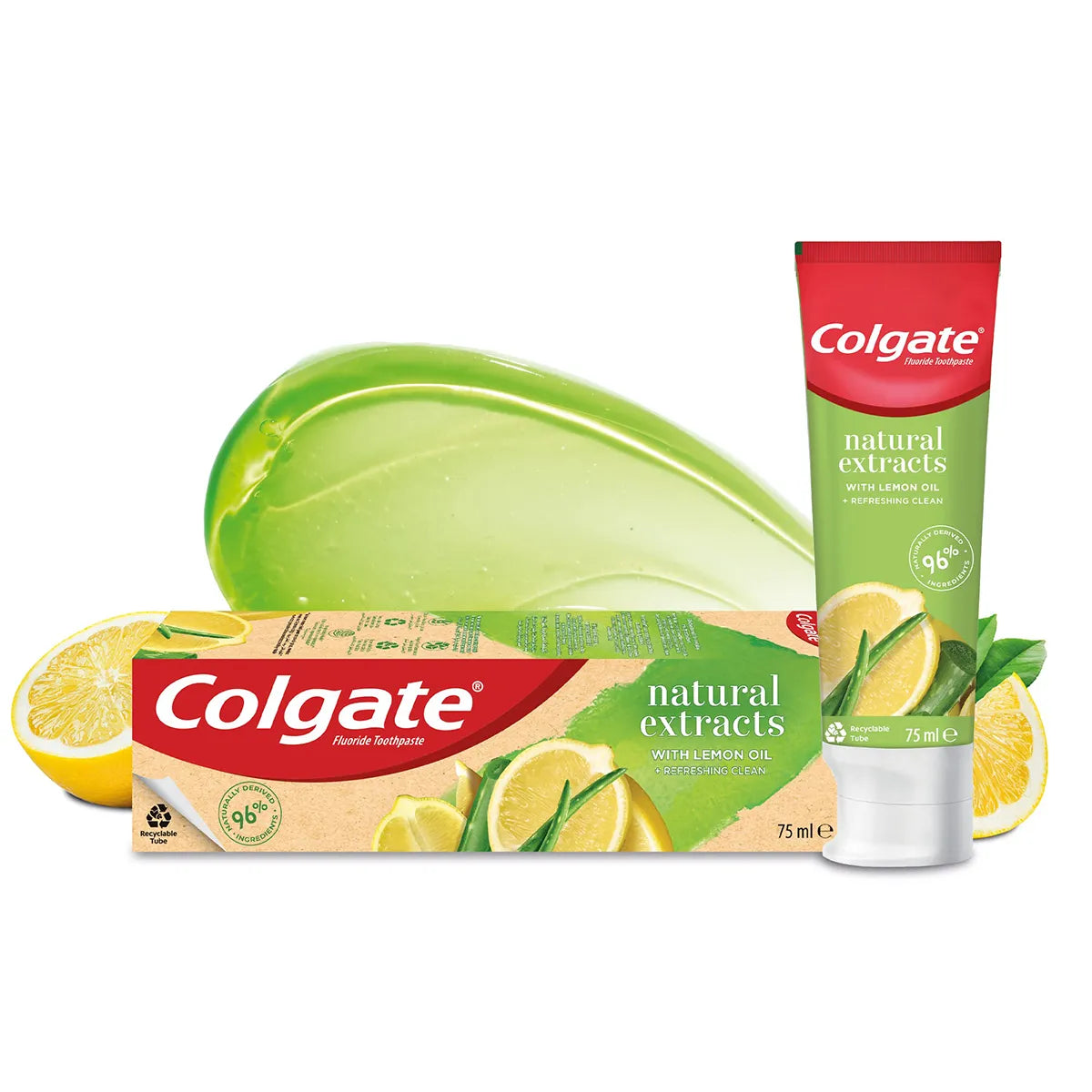 COLGATE CHINA T PASTE 75ML NATURAL LEMON & ALOE EXTRACT
