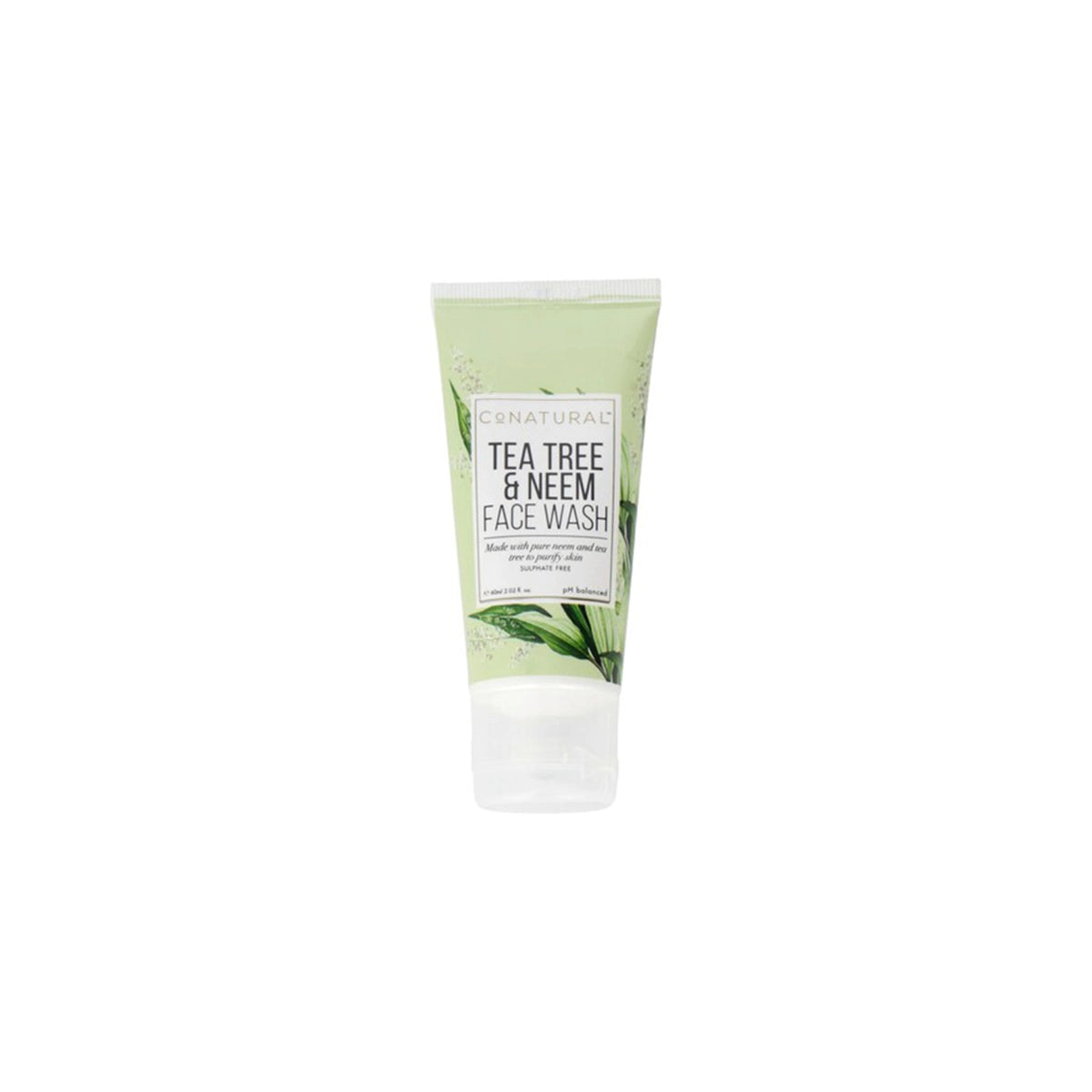 CONATURAL FACE WASH 60ML TEA TREE & NEEM