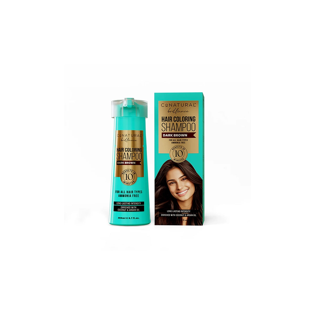 CONATURAL HAIR COLORING SHAMPOO DARK BROWN