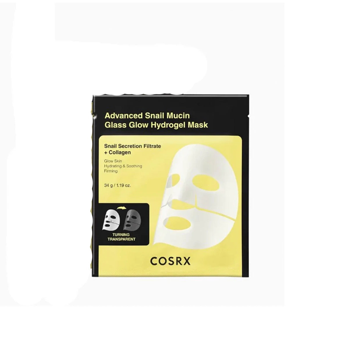 COSRX ADVANCED SNAIL MUCIN GLASS GLOW HYDROGEL MASK 34GM