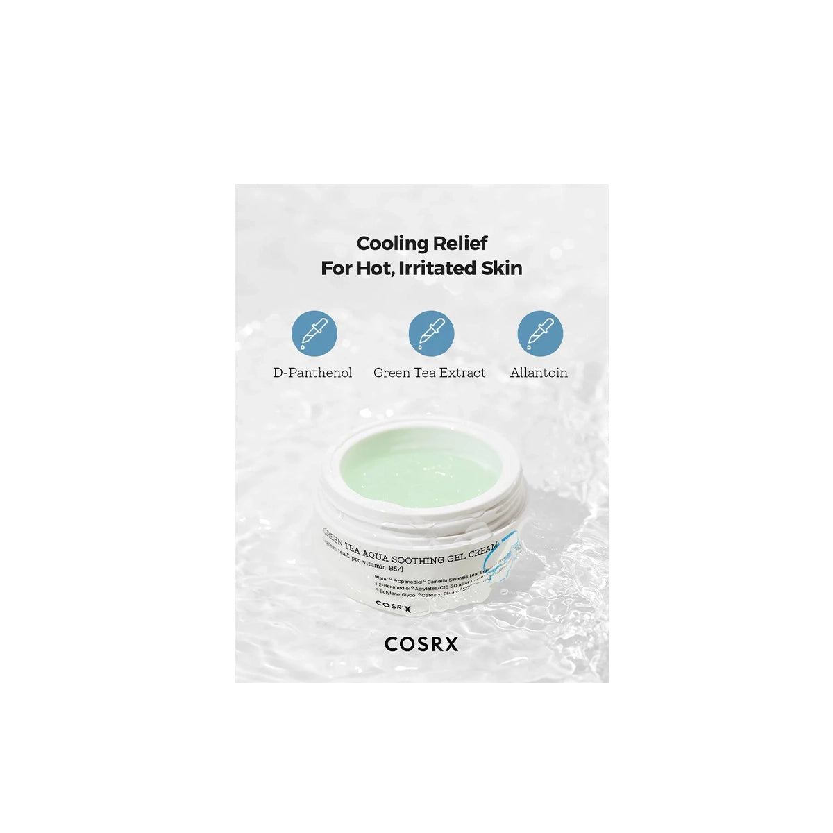 COSRX GREEN TEA SOOTHING GEL CREAM 50ML