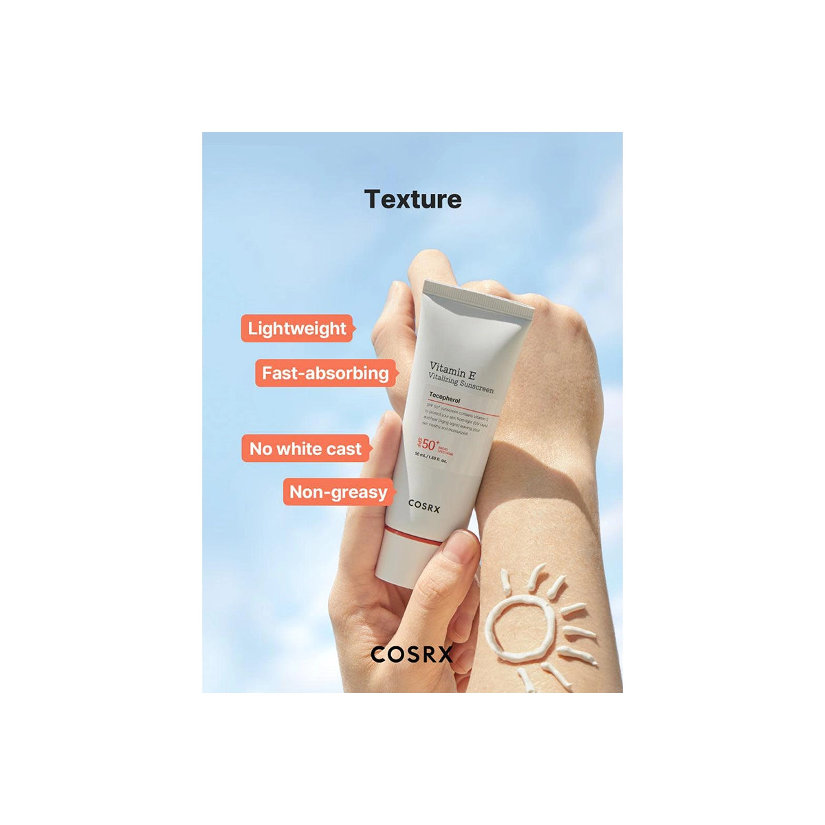COSRX VITAMIN E VITALIZING SUNSCREEN SPF50 50ML