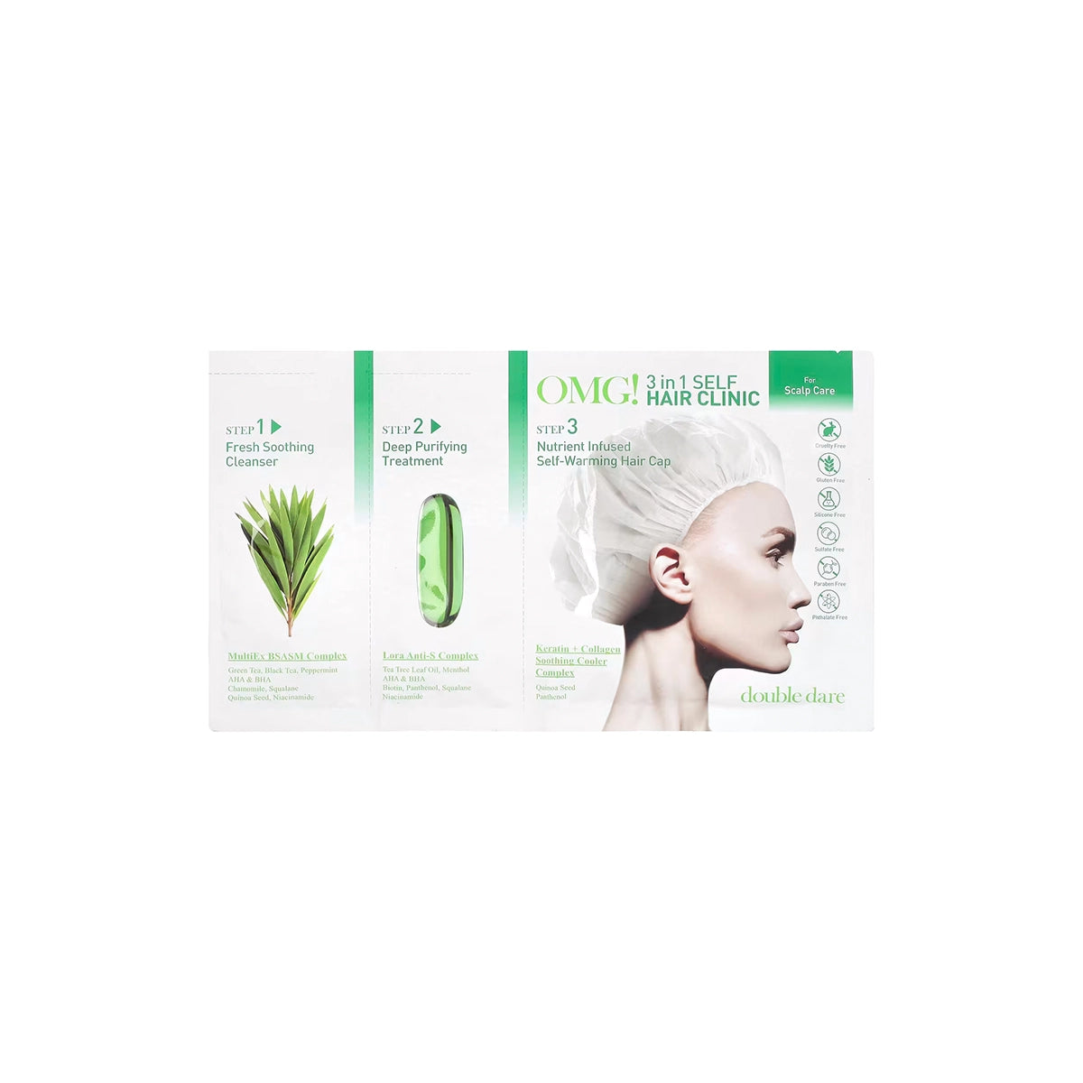 DOUBLE DARE OMG 3 IN 1 SELF HAIE CLINIC SCALP CARE
