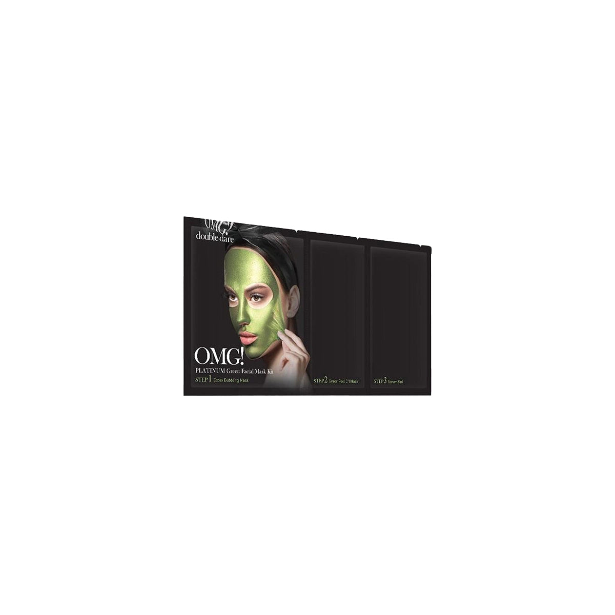 DOUBLE DARE OMG PLATINIUM GREEN FACIAL MASK KIT