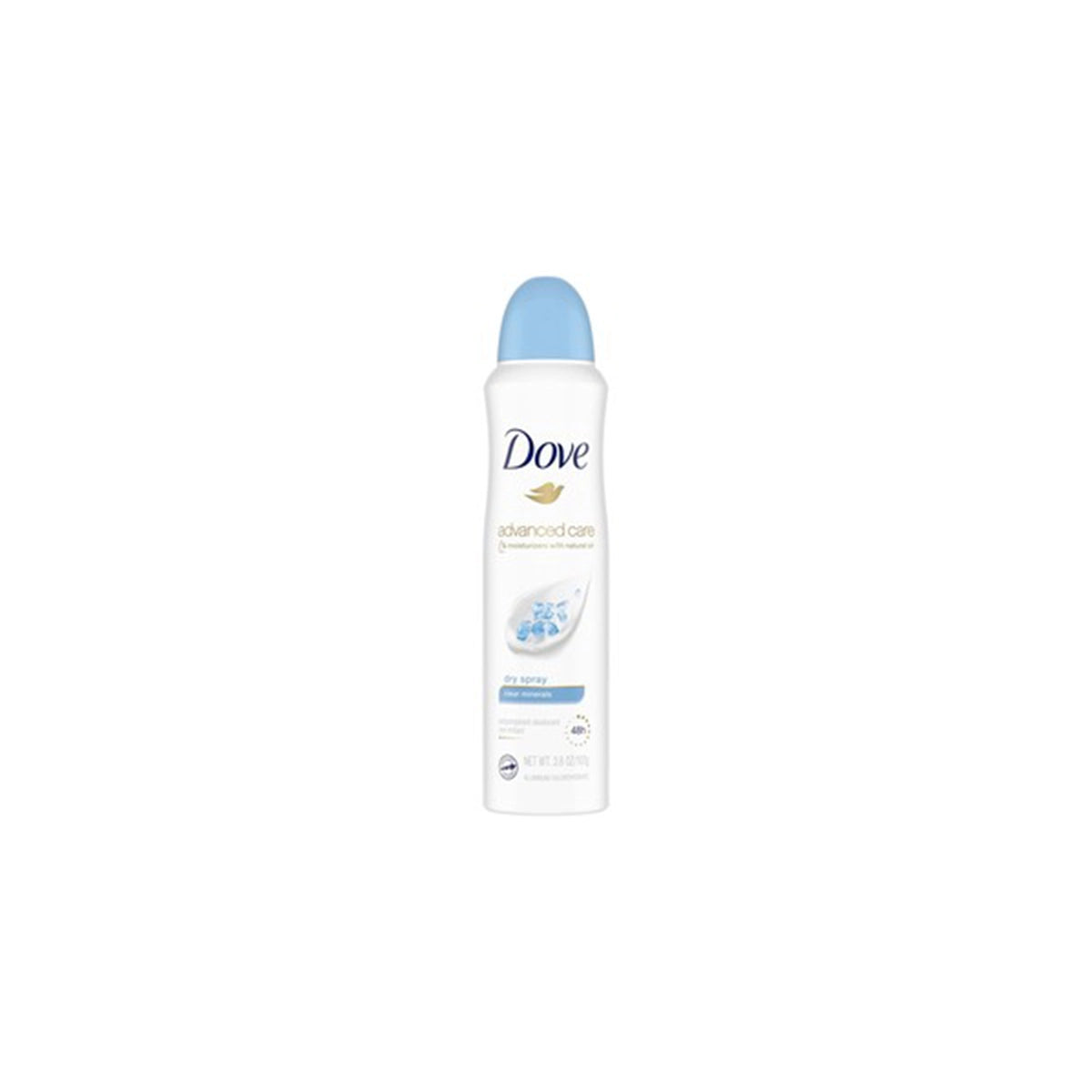DOVE USA BODY SPRAY 107G CLEAR MINERALS