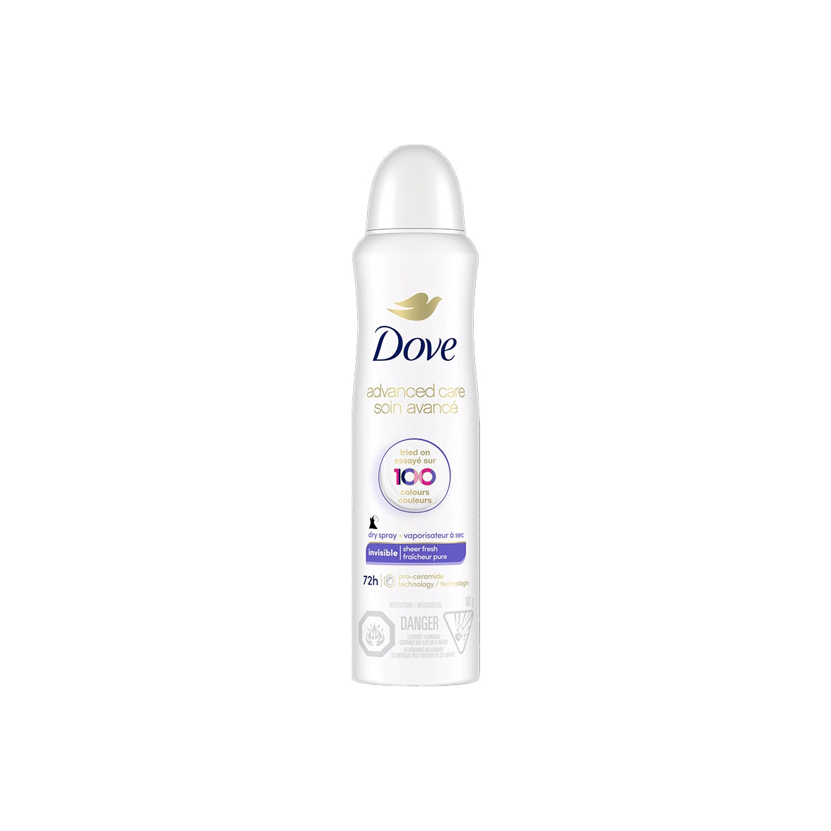DOVE USA BODY SPRAY 107G INVISIBLE SHEER FRESH