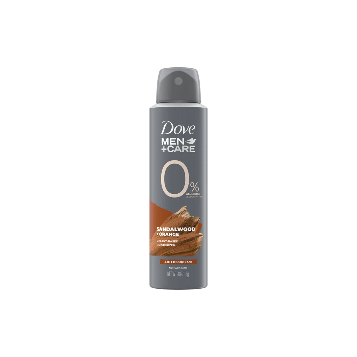 DOVE USA BODY SPRAY 113G MEN SANDALWOOD & ORANGE