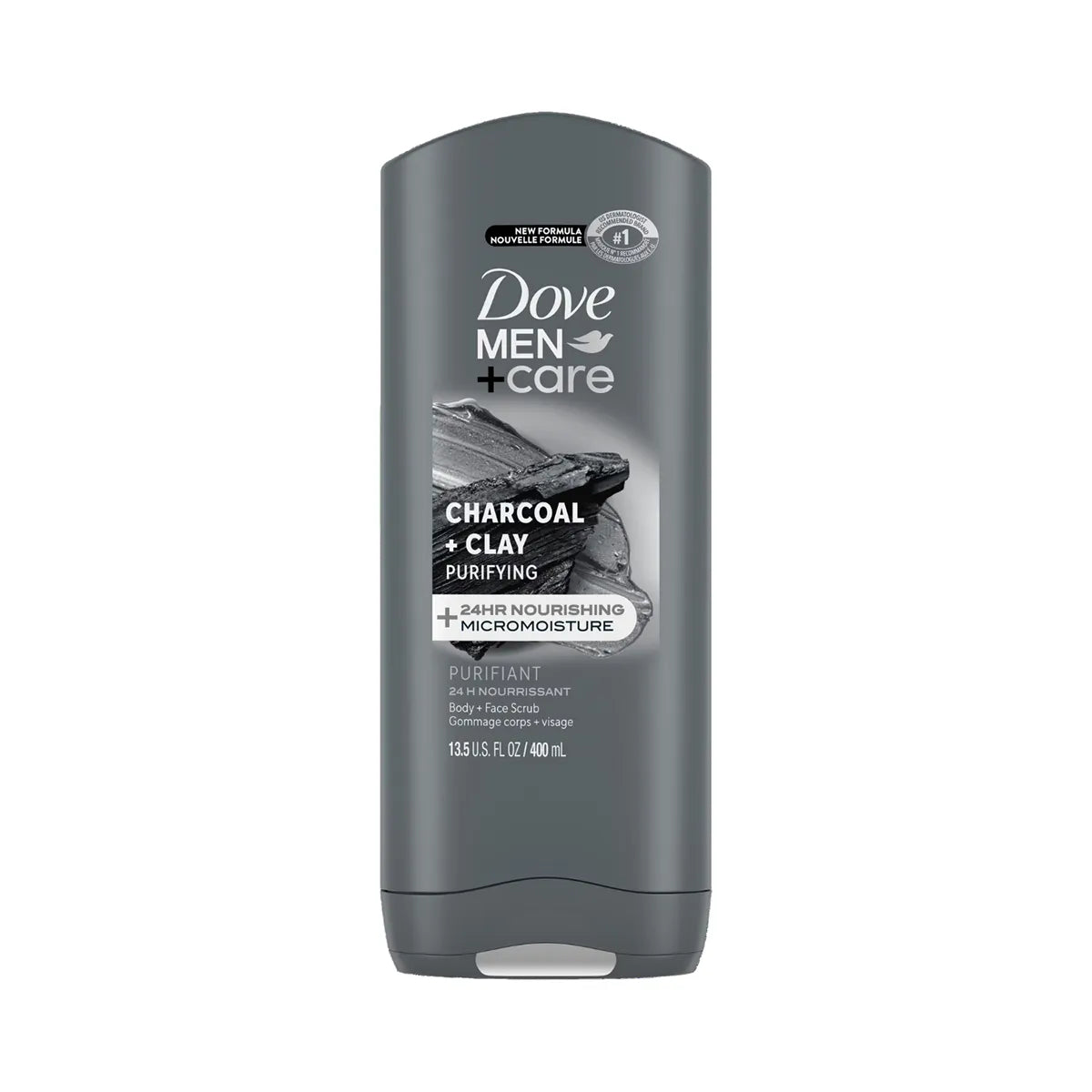 DOVE USA BODY WASH 400ML MEN CHARCOAL CLAY