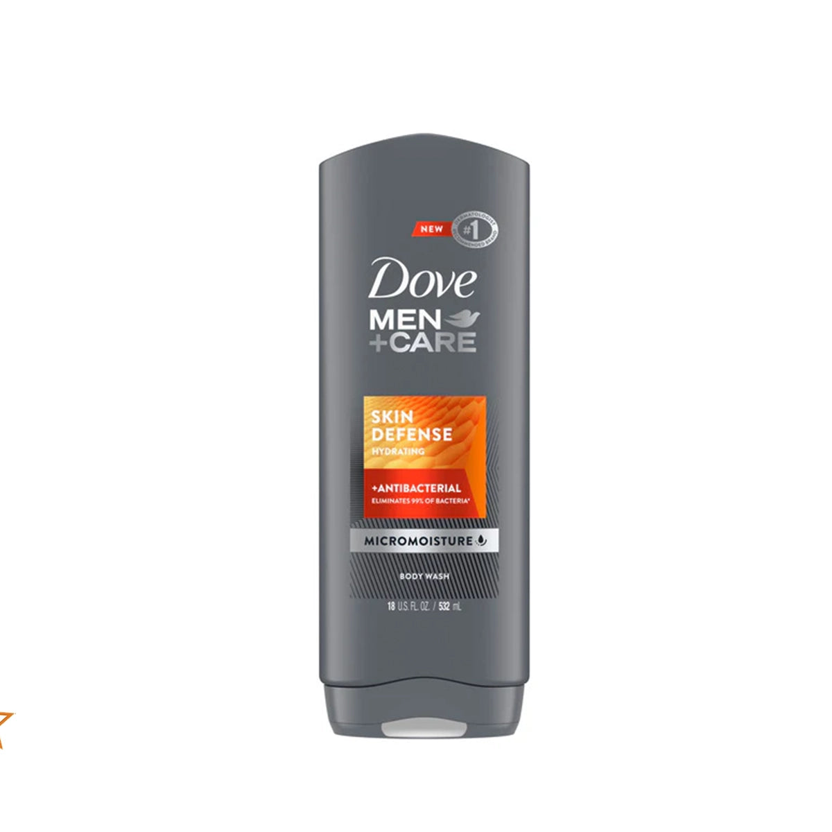 DOVE USA BODY WASH 532ML MEN ANTIBACTERIAL SKIN DEFENSE