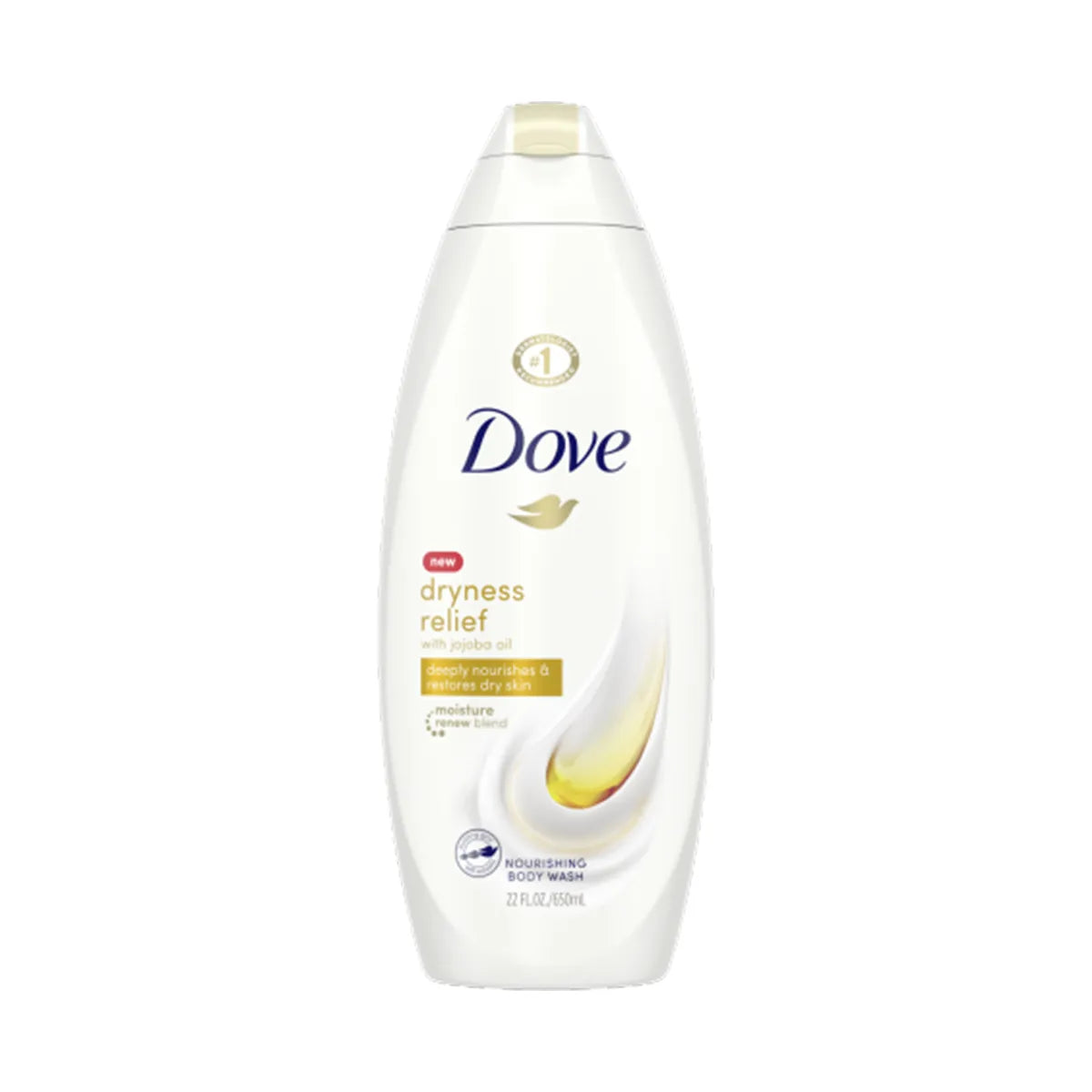 DOVE USA BODY WASH 650ML DRYNESS RELIEF