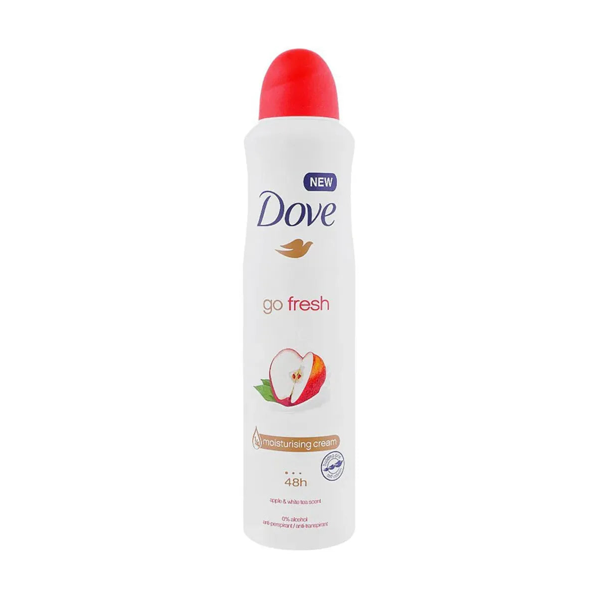 DOVE BODY SPRAY 250ML GO FRESH APPLE & WHITE TEA SCENT