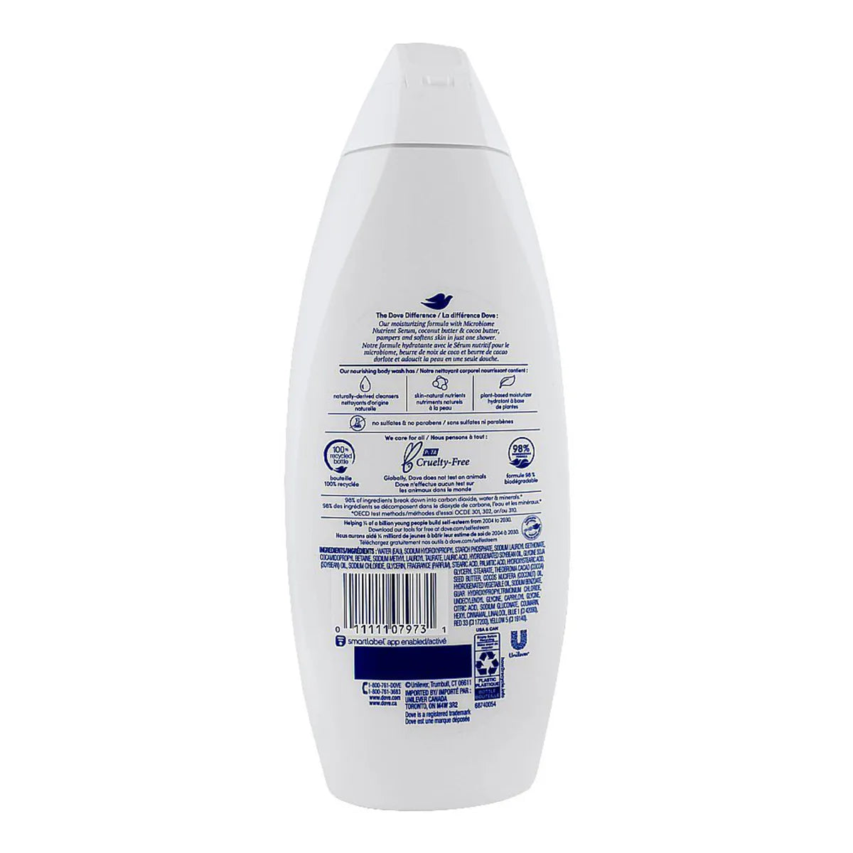 DOVE USA BODY WASH 650ML RESTORING COCONUT