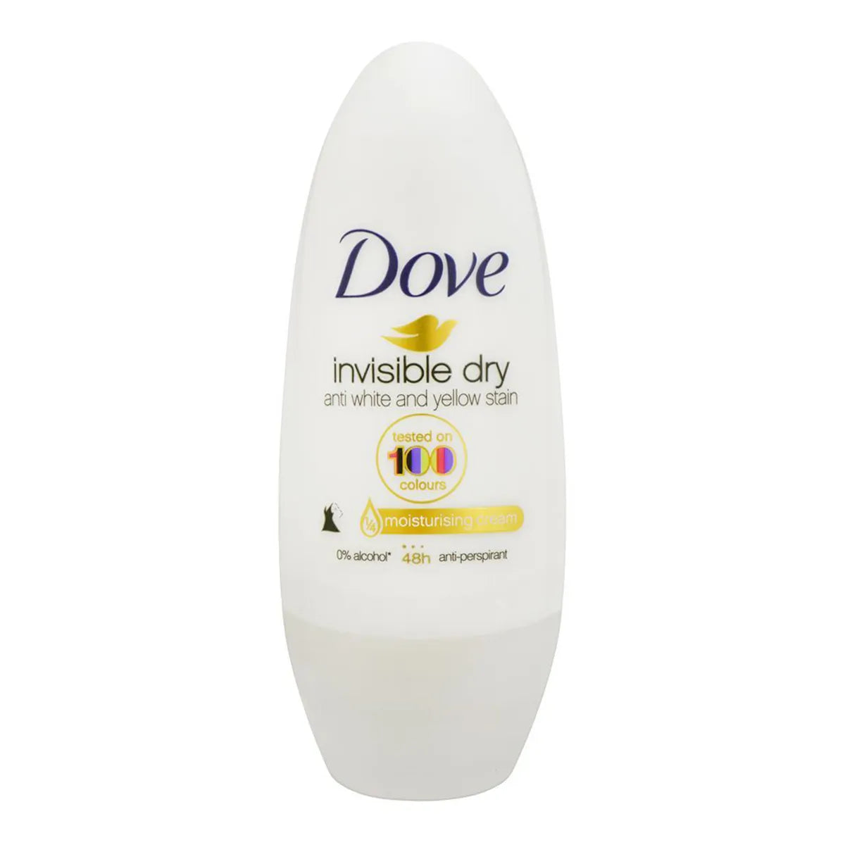 DOVE ROLL ON 40ML INVISIBLE DRY ANTI WHITE & YELLOW STAIN