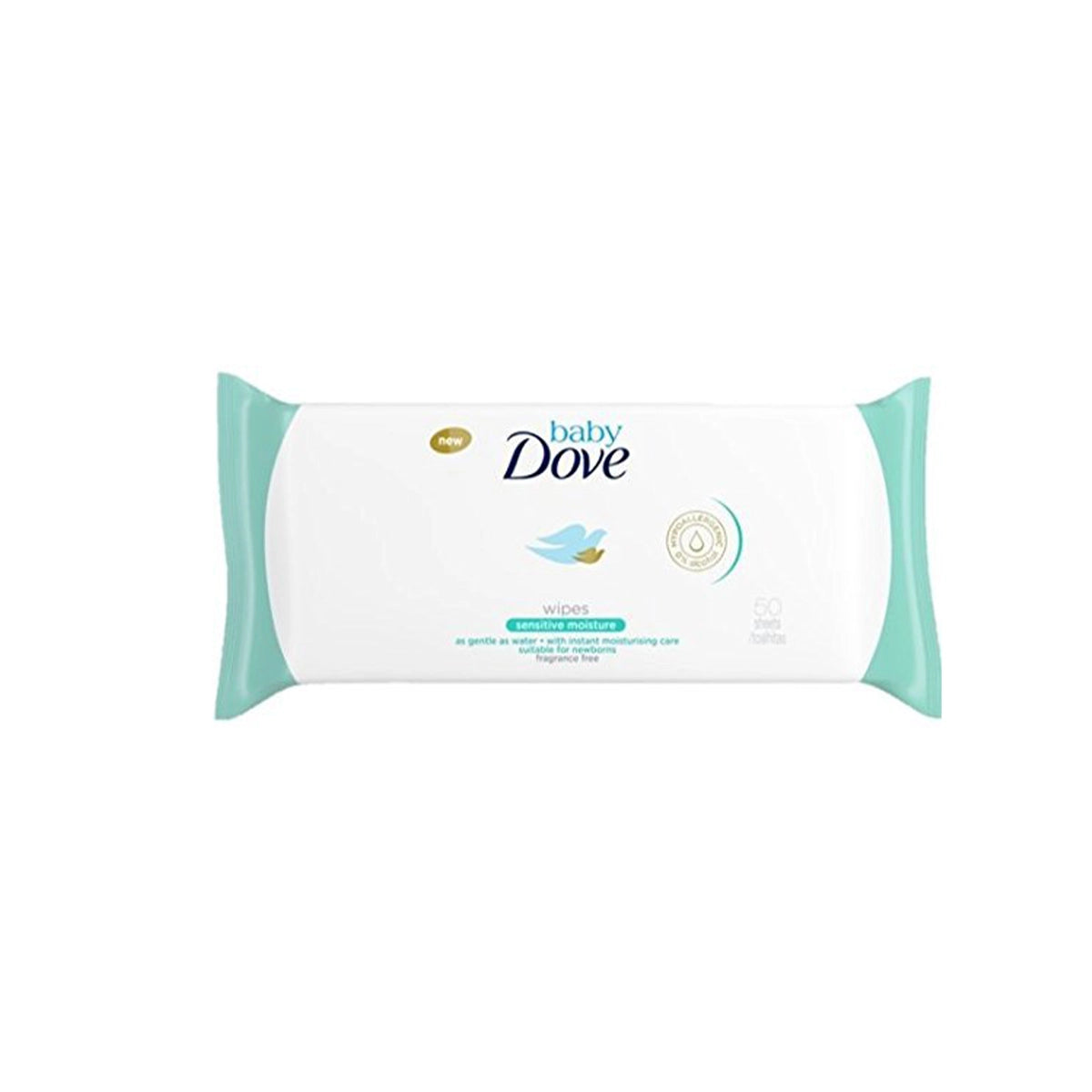 DOVE UK BABY WIPES 50CS SENSITIVE