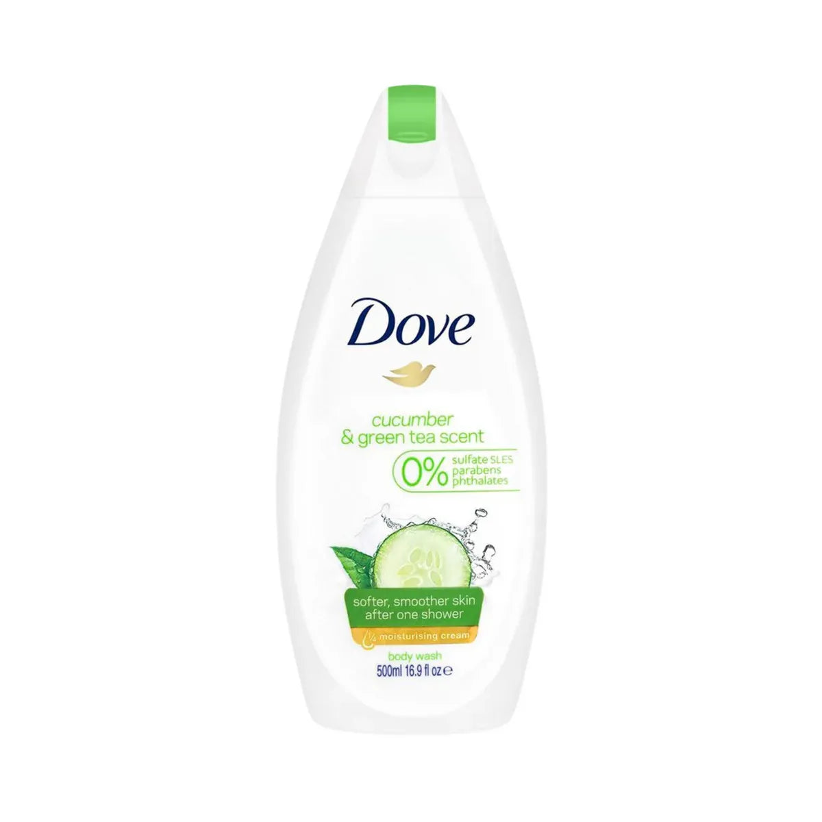 DOVE UK BODY WASH 500ML CUCUMBER & GREEN TEA