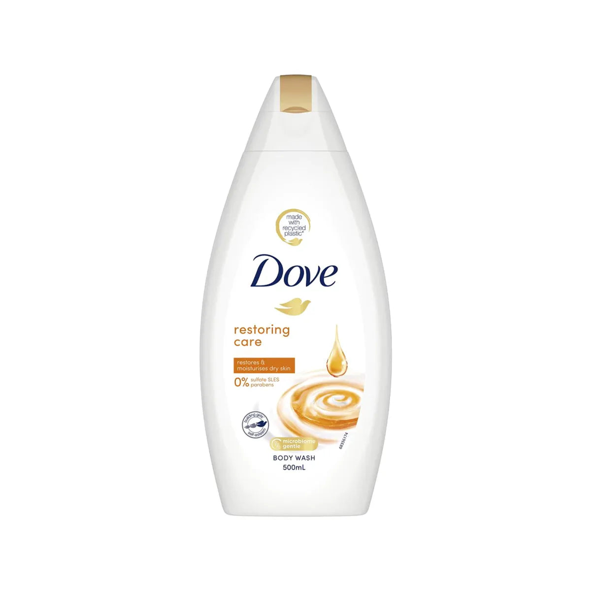 DOVE UK BODY WASH 500ML RESTORING CARE