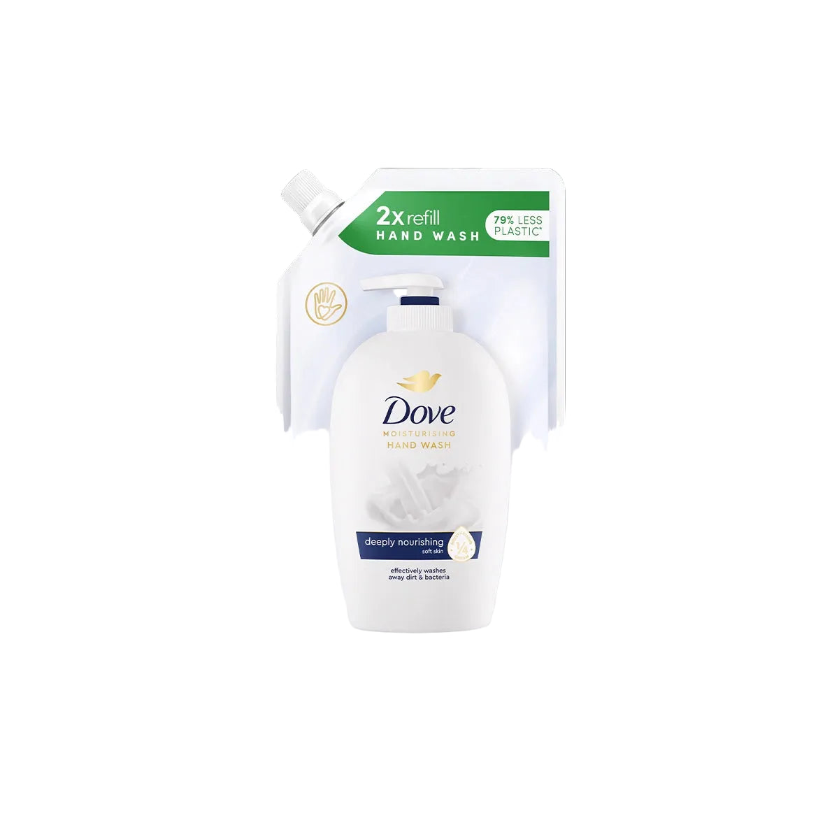 DOVE UK HAND WASH 500ML REFILL DEEP CLEANSING