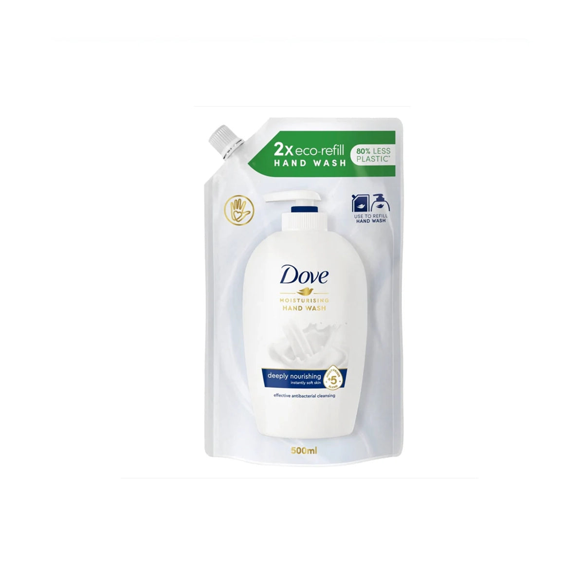 DOVE UK HAND WASH 500ML REFILL DEEPLY NOURISHING