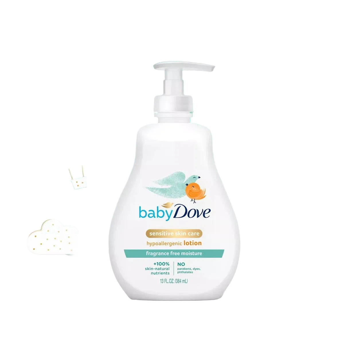 DOVE USA BABY LOTION 384ML FRAGRANCE FREE