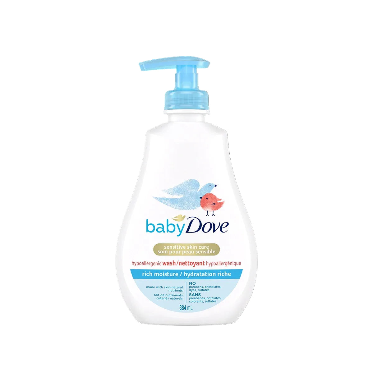 DOVE USA BABY TOP TO TOE WASH 384ML RICH MOISTURE