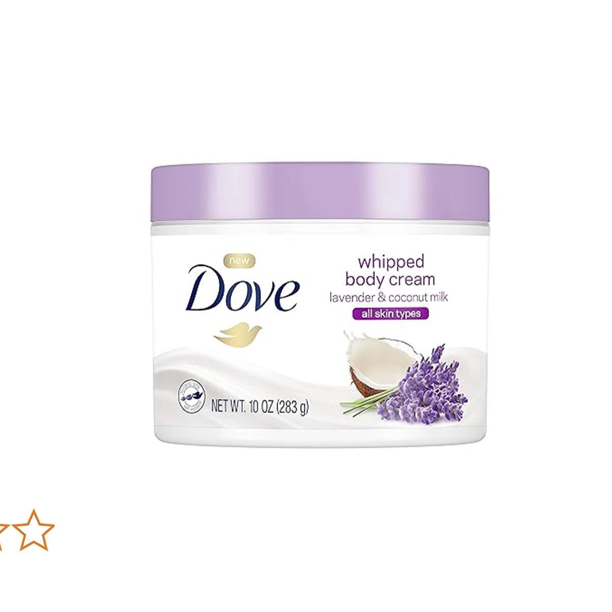 DOVE USA BODY CREAM 283GM LAVENDER & COCONUT MILK
