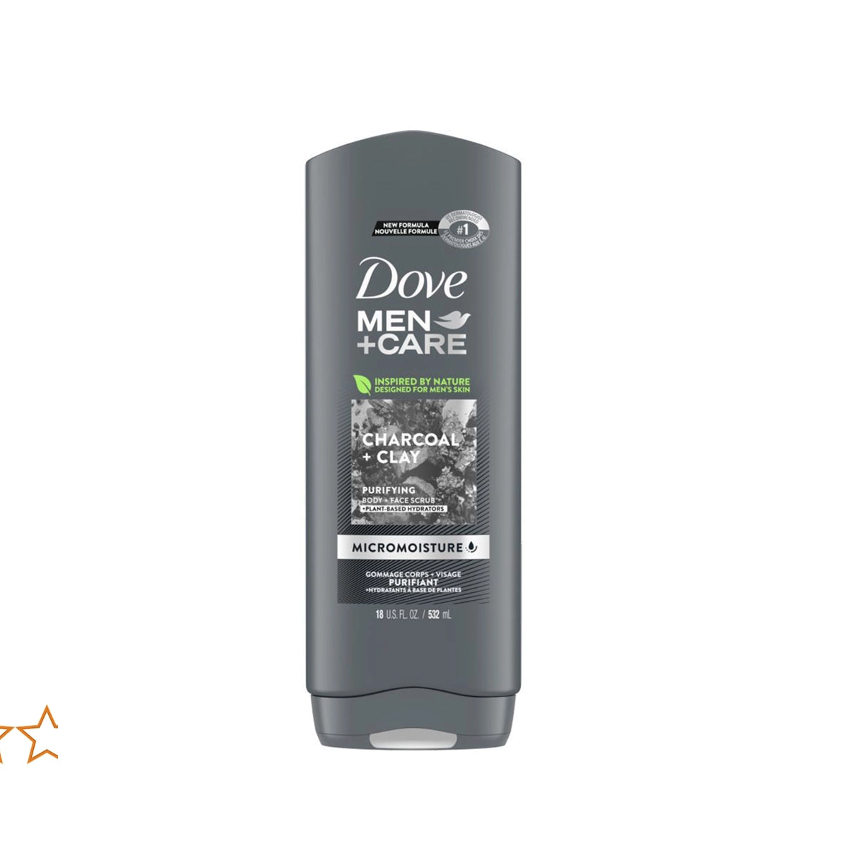 DOVE USA BODY FACE SCRUB 532ML MEN CHARCOAL CLAY
