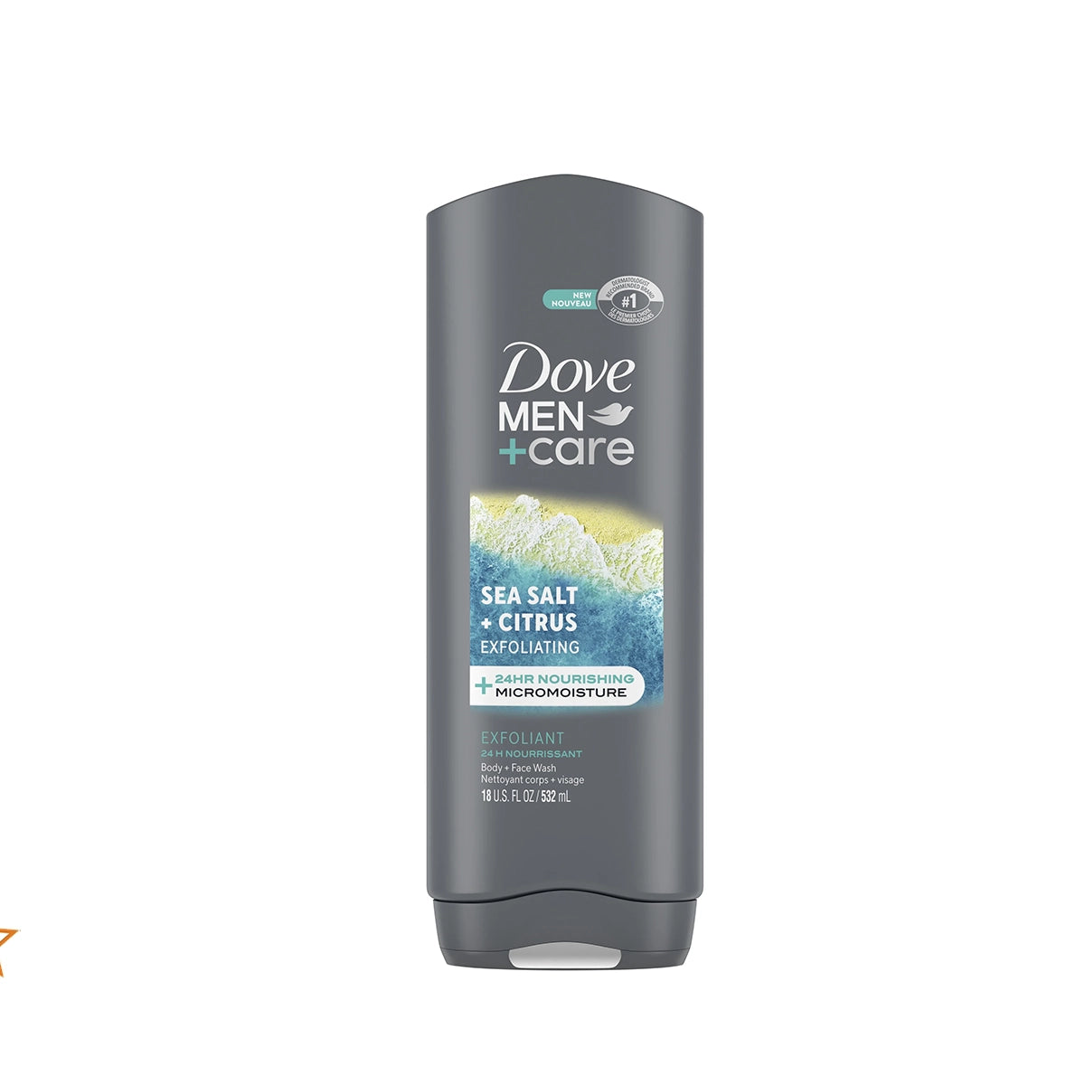 DOVE USA BODY WASH 532ML MEN BLUE EUCALYPTUS BIRCH 3 IN 1