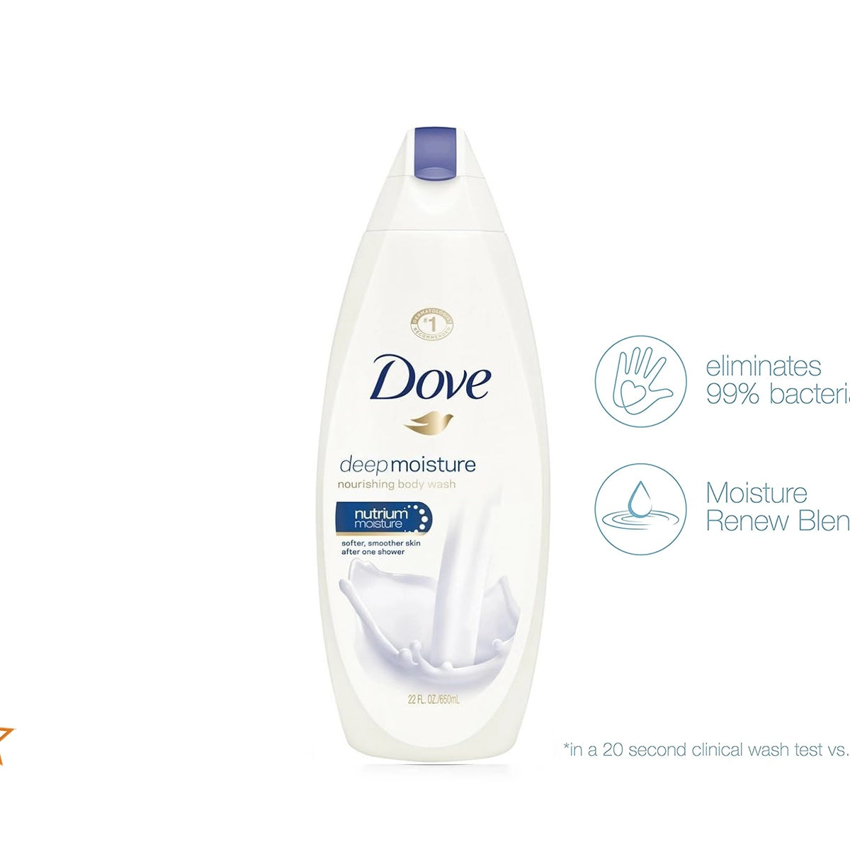 DOVE USA BODY WASH 650ML DEEP MOISTURE