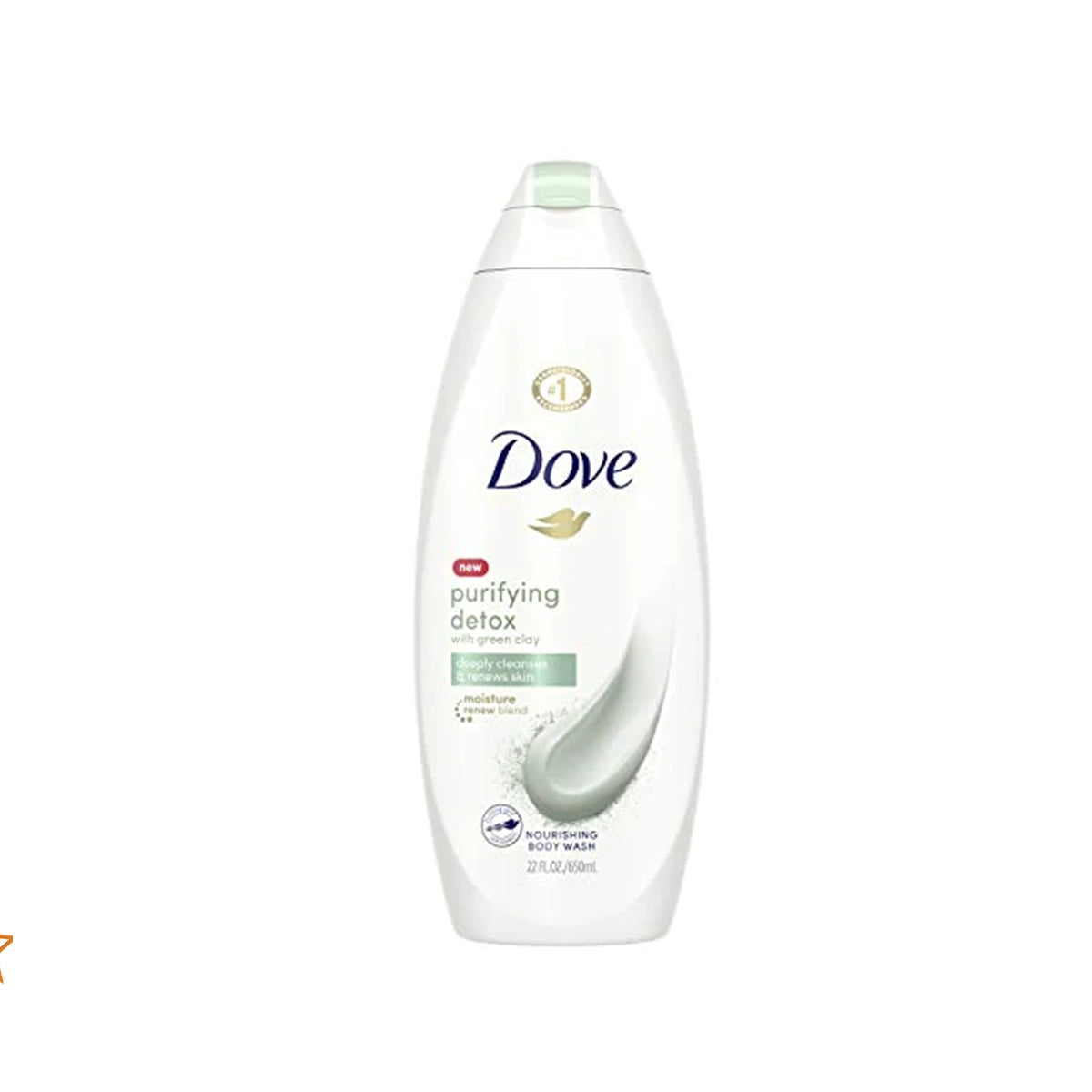 DOVE USA BODY WASH 650ML PURIFYING GREEN CLAY
