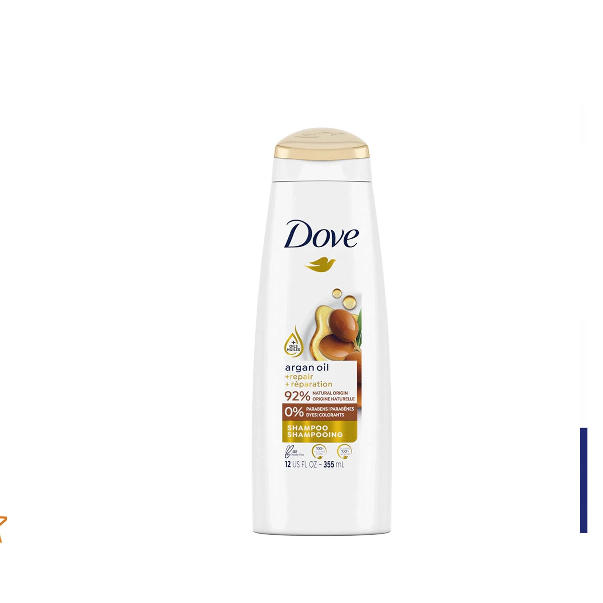 DOVE USA SHAMPOO 355ML ARGAN OIL