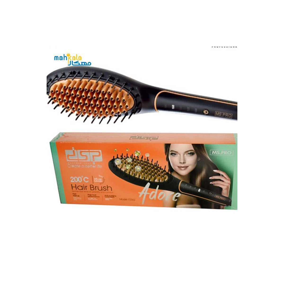 DSP HAIR STRAIGHTENING BRUSH 10362