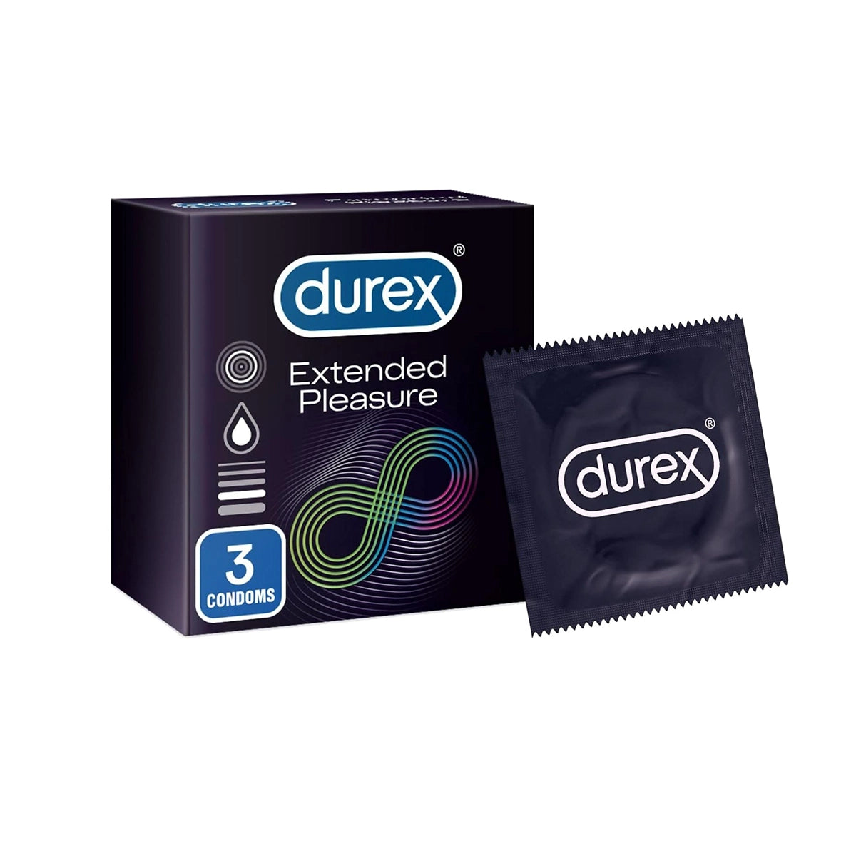 DUREX CONDOM 03CS EXTENDED PLEASURE